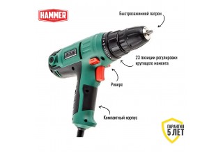 Шуруповерт сетевой Hammer Flex DRL420А