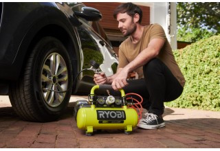 Компрессор безмасляный коаксиальный аккумуляторный RYOBI R18AC-0 (без батареи) система
                              ONE +