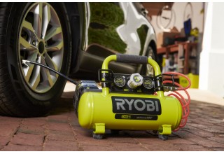 Компрессор безмасляный коаксиальный аккумуляторный RYOBI R18AC-0 (без батареи) система
                              ONE +