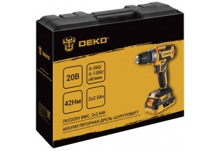 Дрель-шуруповерт аккумуляторная DEKO DKCD20-Li 085-1123