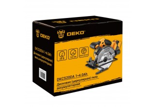 Пила циркулярная аккумуляторная DEKO DKCS20DA