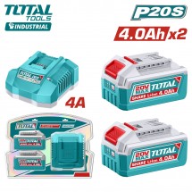 Аккумулятор (2) с зарядным устройством TOTAL TFBCPK2013