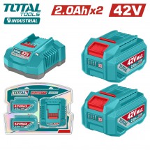 Аккумулятор (2) с зарядным устройством TOTAL TFBCPM20221