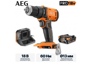 Аккумуляторная дрель-шуруповерт AEG BS18G4-201C