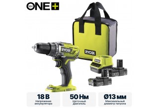 Дрель-шуруповерт RYOBI R18DD3-220S система ONE +