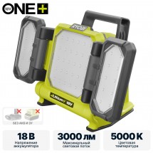 Фонарь RYOBI RLP18-0 (без батареи) система ONE +