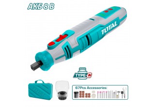 Гравер аккумуляторный TOTAL TMGLI0801