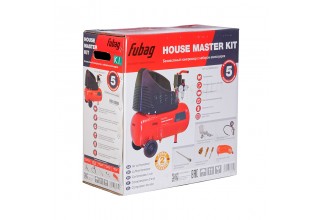 Компрессор безмасляный коаксиальный FUBAG HOUSE MASTER KIT ( + 5 предметов)