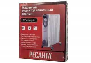 Масляный радиатор Ресанта ОМ-12Н