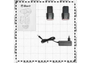 Дрель-шуруповерт аккумуляторная Bort BAB-16-BLK