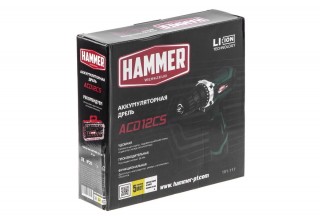 Дрель-шуруповерт аккумуляторная Hammer ACD12CS