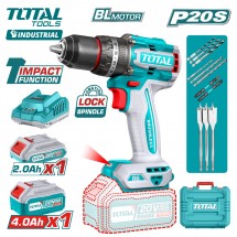 Дрель-шуруповерт ударная TOTAL TIDLI20868