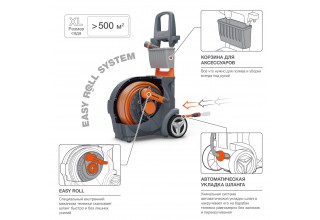 Тележка Smart Cart со шлангом 40м и набором для полива DAEWOO DWR 4040