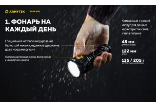 Фонарь Armytek Bear WRG