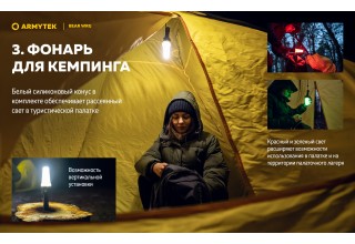 Фонарь Armytek Bear WRG