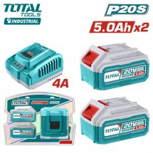 Аккумулятор (2) с зарядным устройством TOTAL TFBCPK2513