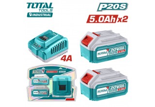 Аккумулятор (2) с зарядным устройством TOTAL TFBCPK2513