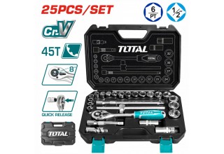 Набор инструментов 1/2 " TOTAL THT121251 (25 предметов)