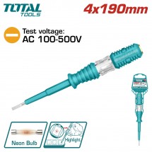 Отвертка индикаторная 4x190 мм TOTAL THT291908