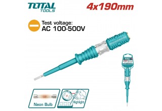 Отвертка индикаторная 4x190 мм TOTAL THT291908