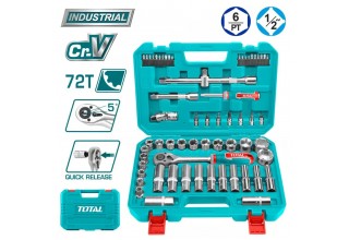 Набор инструментов 1/2 " TOTAL THT121602 (62 предметов)