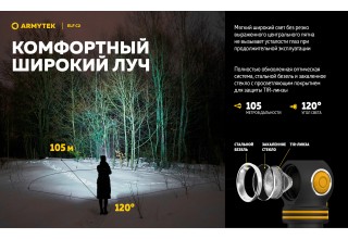 Фонарь Armytek Elf C2 USB-C Белый