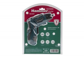 Отвертка аккумуляторная Hammer ACD3.6A с набором бит
