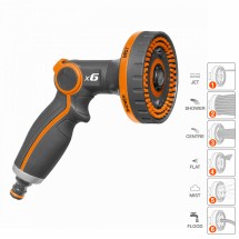 Пистолет-распылитель 1/2 " - 5/8" с плавной регулировкой напора 6 типов струй DAEWOO
                              DWG 3020