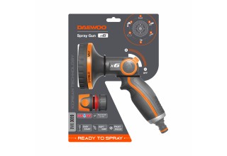 Пистолет-распылитель 1/2 " - 5/8" с плавной регулировкой напора 6 типов струй DAEWOO
                              DWG 3020