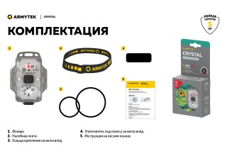 Фонарь Armytek Crystal Зеленый