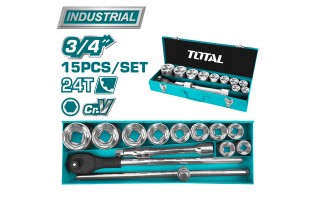 Набор инструментов 3/4 " TOTAL THT341151 (15 предметов)