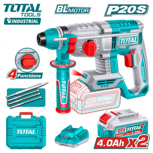 Перфоратор аккумуляторный TOTAL TRHLI212282
