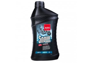 Масло синтетическое 2-х тактное для снегоходов AEG SNOWMOBILE 2Т JASO FD (1л)