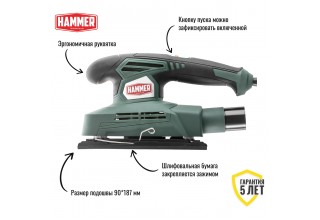 Виброшлифмашина Hammer Flex PSM180
