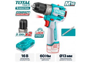Дрель-шуруповерт с миксером и блендером TOTAL TCKLI1638