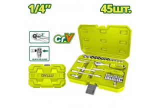 Набор инструментов 1/4 " DYLLU DTST4D45 (45 шт)