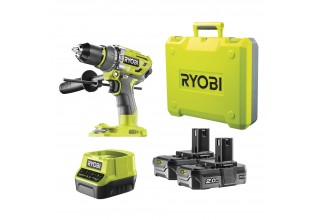 Ударная дрель-шуруповерт RYOBI R18PD7-220B система ONE +