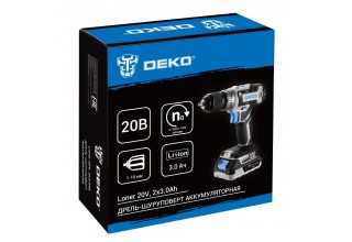 Дрель-шуруповерт аккумуляторная DEKO Loner 20V 085-1005