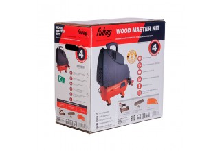 Компрессор безмасляный коаксиальный FUBAG WOOD MASTER KIT ( + 4 предмета)