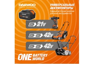 Пила цепная аккумуляторная DAEWOO DACS 821Li SET