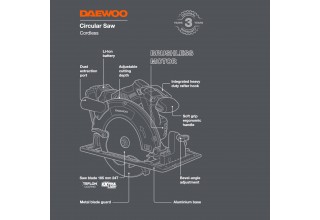 Пила циркулярная аккумуляторная DAEWOO DAS 1821Li SET