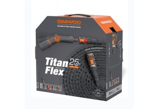 Шланг для полива TitanFlex 25 метров с набором для полива DAEWOO DWH 9224