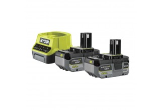 Аккумулятор (2) с зарядным устройством RYOBI RC18120-240X система ONE +