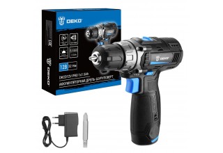 Дрель-шуруповерт аккумуляторная DEKO DKCD12V PRO 083-1003