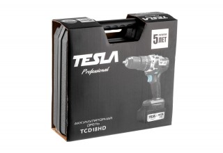 Дрель-шуруповерт ударная аккумуляторная TESLA TCD18HD