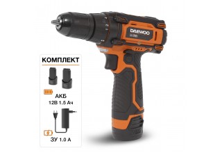 Дрель-шуруповерт аккумуляторная DAEWOO DAA 1220Li