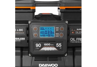 Компрессор аккумуляторный 21В / 220В DAEWOO DAC 90S Li SET