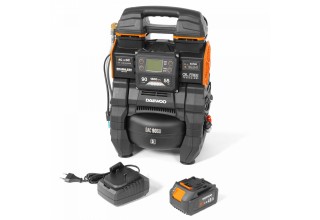 Компрессор аккумуляторный 21В / 220В DAEWOO DAC 90S Li SET