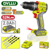 Дрель-шуруповерт ударная аккумуляторная DYLLU DTCDP5282