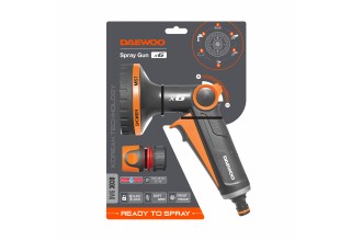 Пистолет-распылитель 1/2 " - 5/8" с плавной регулировкой напора 6 типов струй DAEWOO
                              DWG 3030